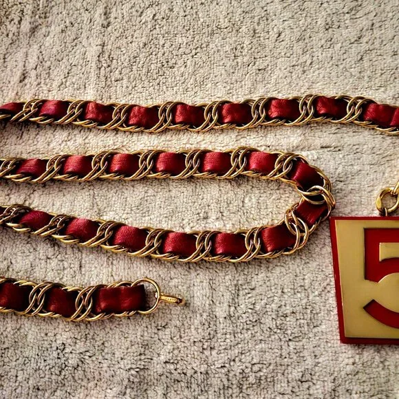 CHANEL #5 1987 Belt Authentic Very Rare - Picture 3 of 9